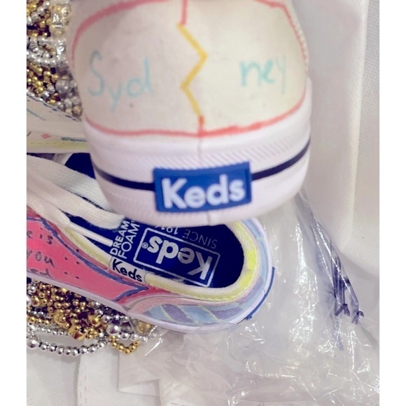 Keds womens /girls sneakers Artsy Painted size 6.5 NEW - Picture 7 of 12